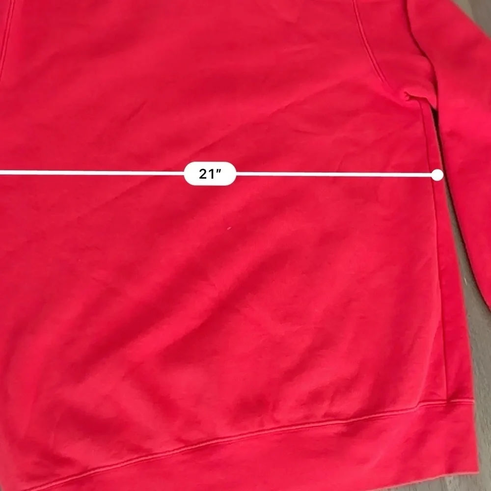 Mens Russel Athletic red crew neck sweater - Picture 6 of 6